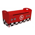 Set F1 Car - 4 piese v2 (pat, noptiera, biblioteca, bancuta lada)